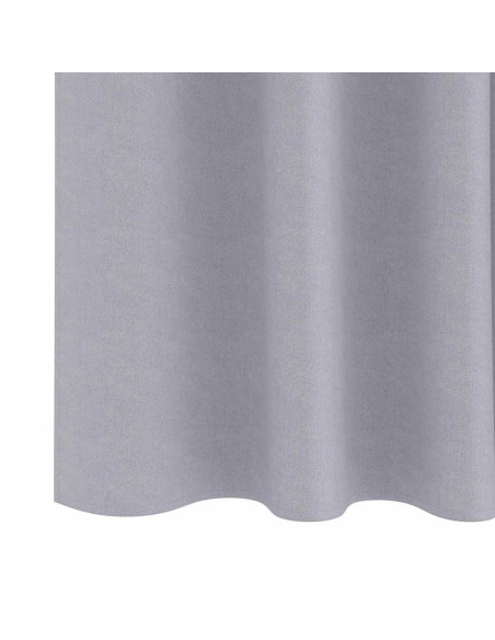 Tende con tende 2 pcs Grigio Metallico Poliestere