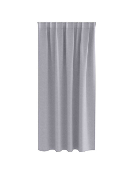 Tende con tende 2 pcs Grigio Metallico Poliestere