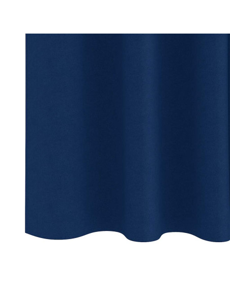 Tende con tende 2 pcs Blu scuro Poliestere