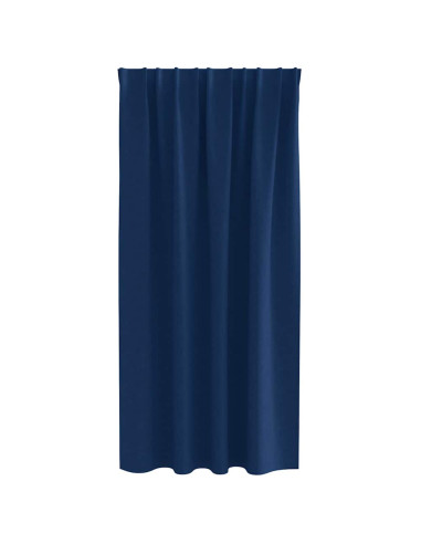 Tende Blackout con Anelli 2 pcs Blu Scuro 175 x 140 cm