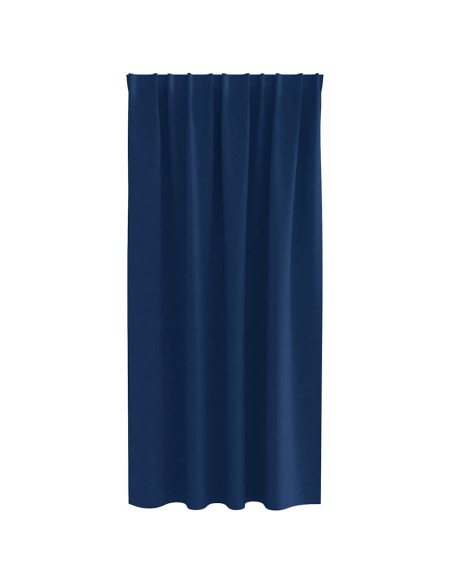 Tende con tende 2 pcs Blu scuro Poliestere