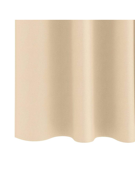 Tende Blackout con Anelli 2 pcs Crema 175 x 140 cm Poliestere
