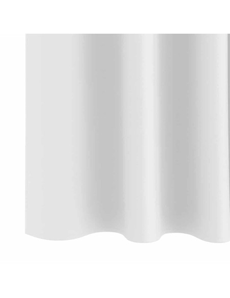 Tende con tende 2 pcs Bianco Puro Poliestere
