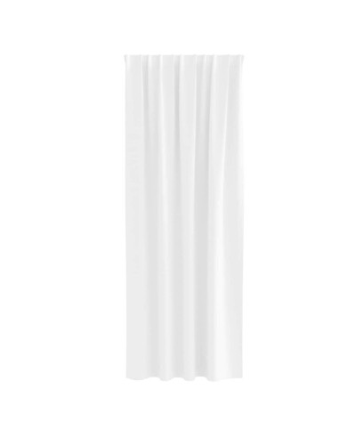 Tende Blackout con Anelli 2 pcs Bianco Puro 225 x 140 cm