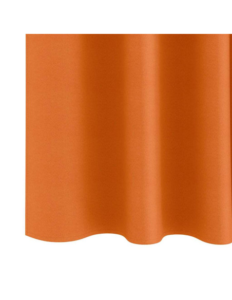 Tende Blackout con Anelli 2 pcs Arancione 175 x 140 cm