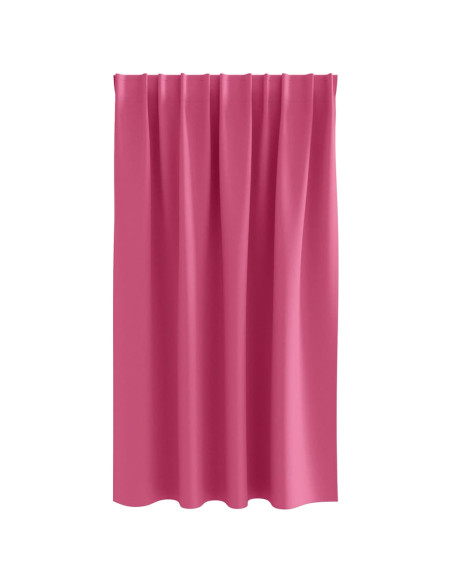 Tende Blackout con Anelli 2 pcs Rosa Vivo 140 x 140 cm