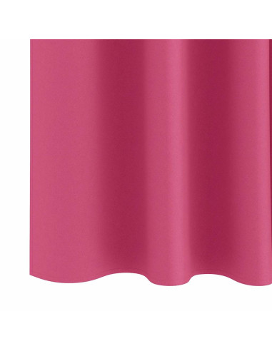 Tende Blackout con Anelli 2 pcs Rosa Vivo 175 x 140 cm