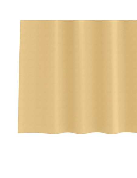 Tende con tende 2 pcs Beige Poliestere