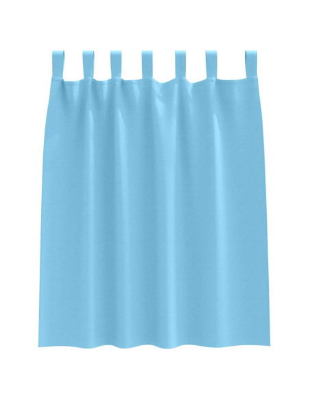 Tende con tende 2 pcs Azzurro Poliestere