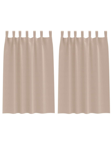 Tende Blackout con Anelli 2 pcs Talpa 175 x 140 cm Poliestere