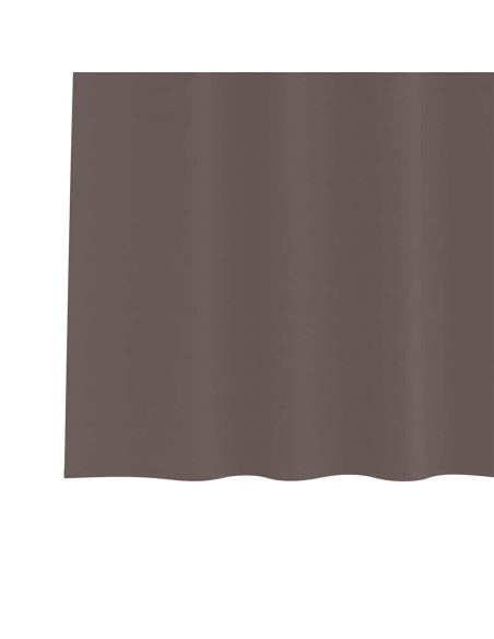 Tende con tende 2 pcs Marrone scuro Poliestere