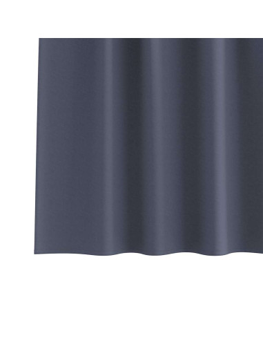 Tende Blackout con Anelli 2 pcs Antracite 140 x 140 cm
