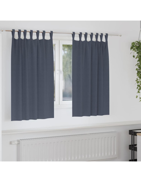 Tende con tende 2 pcs Antracite Poliestere