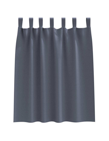 Tende Blackout con Anelli 2 pcs Antracite 140 x 140 cm