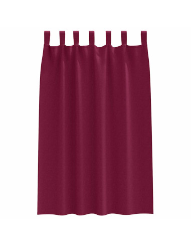 Tende Blackout con Anelli 2 pcs Rosso Vino 175 x 140 cm