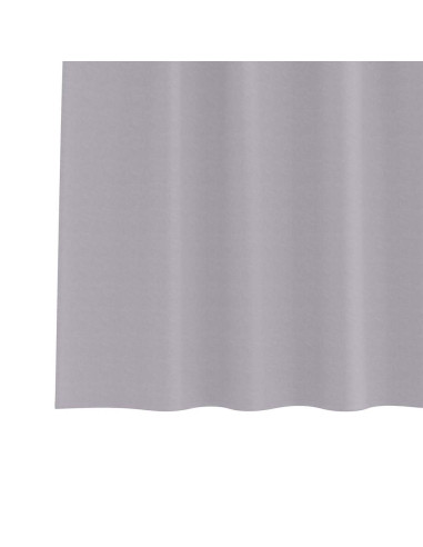 Tende Blackout con Anelli 2 pcs Grigio Metallico 175 x 140 cm