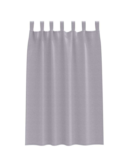 Tende con tende 2 pcs Grigio Metallico Poliestere