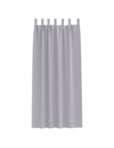 Tende Blackout con Anelli 2 pcs Grigio Metallico 225 x 140 cm