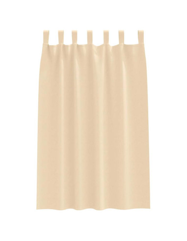 Tende Blackout con Anelli 2 pcs Crema 175 x 140 cm Poliestere