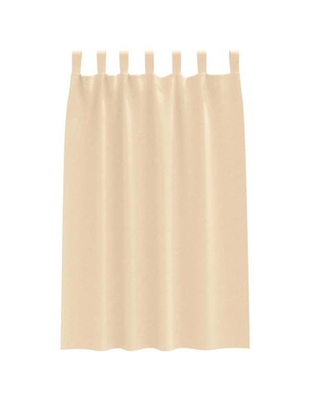 Tende Blackout con Anelli 2 pcs Crema 175 x 140 cm Poliestere