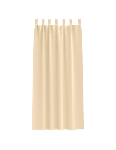 Tende Blackout con Anelli 2 pcs Crema 245 x 140 cm Poliestere