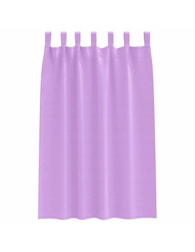 Tende Blackout con Anelli 2 pcs Viola 175 x 140 cm Poliestere