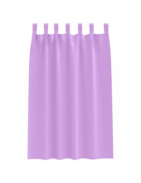 Tende con tende 2 pcs Viola Poliestere