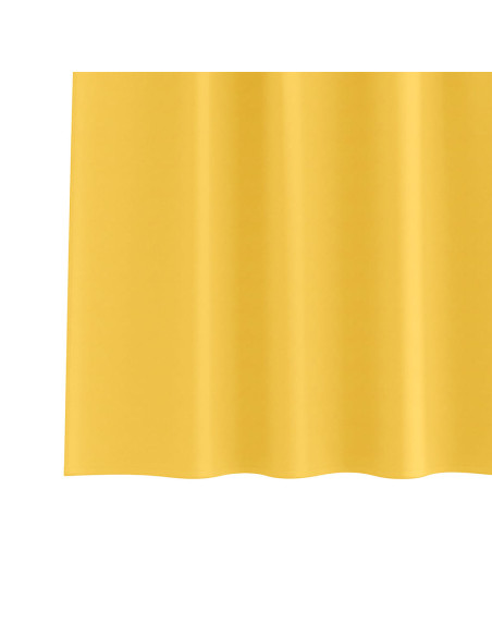 Tende Blackout con Anelli 2 pcs Giallo senape 140 x 140 cm