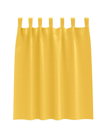 Tende Blackout con Anelli 2 pcs Giallo senape 140 x 140 cm