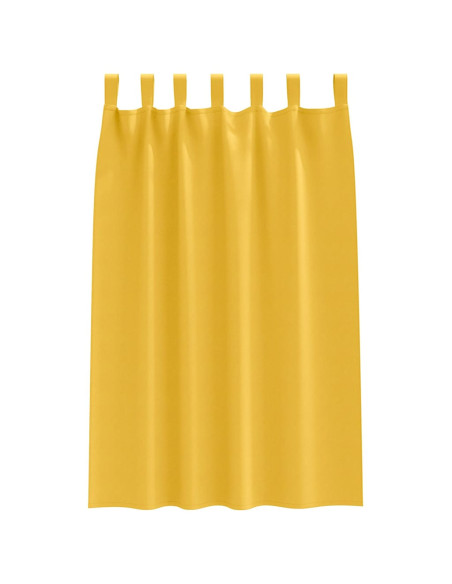 Tende con tende 2 pcs giallo senape Poliestere