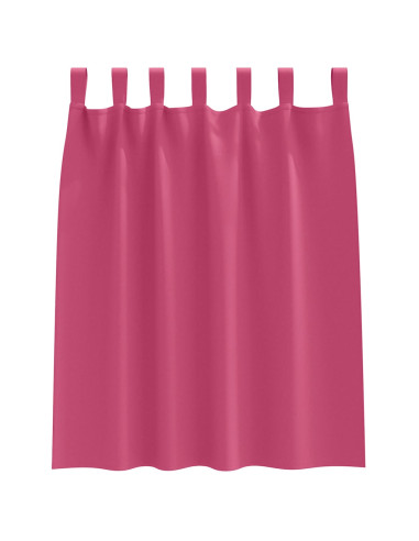 Tende Blackout con Anelli 2 pcs Rosa Vivo 140 x 140 cm