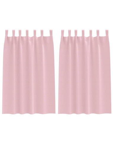 Tende Blackout con Anelli 2 pcs Rosa baby 175 x 140 cm