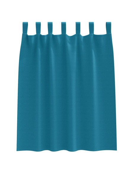 Tende Blackout con Anelli 2 pcs Turchese 140 x 140 cm