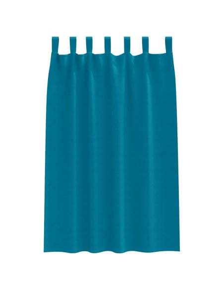 Tende Blackout con Anelli 2 pcs Turchese 175 x 140 cm