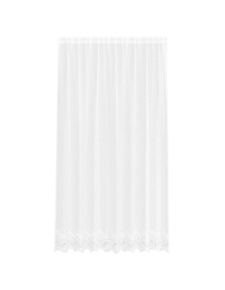 Tende con tende Floreale Bianco 200 x 240 cm Poliestere