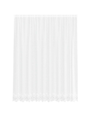 Tenda in Pizzo con tende Bianco 240 x 300 cm Poliestere