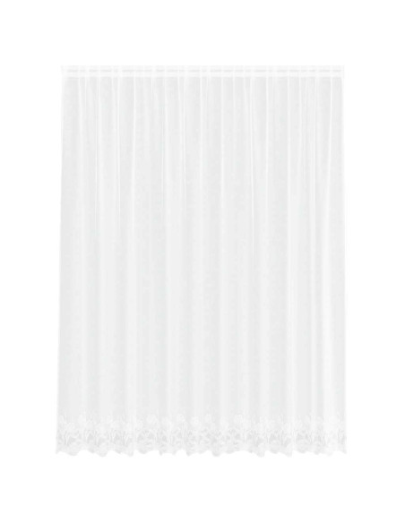 Tende con tende Floreale Bianco 300 x 240 cm Poliestere
