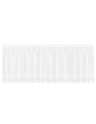 Tenda in Pizzo con tende Bianco 120 x 400 cm Poliestere