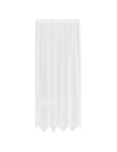 Tenda in Pizzo con tende Bianco 240 x 150 cm Poliestere