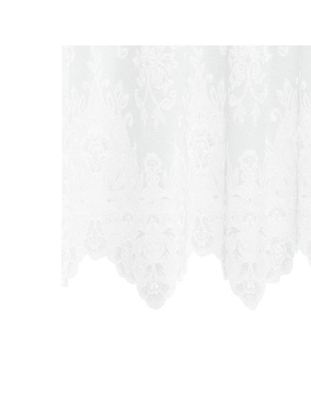 Tenda in Pizzo con tende Bianco 200 x 200 cm Poliestere