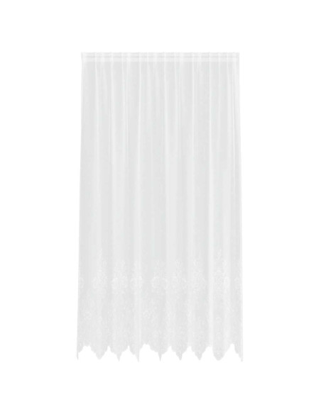 Tenda in Pizzo con tende Bianco 200 x 200 cm Poliestere