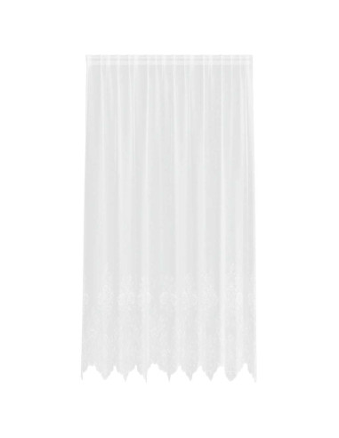 Tenda in Pizzo con tende Bianco 240 x 200 cm Poliestere