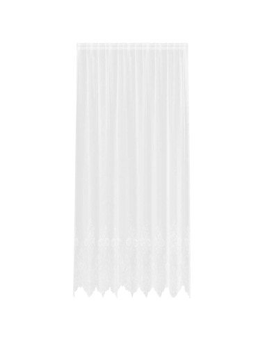 Tenda in Pizzo con tende Bianco 280 x 200 cm Poliestere