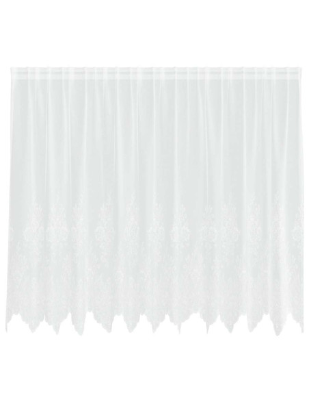 Tenda in Pizzo con tende Bianco 180 x 300 cm Poliestere