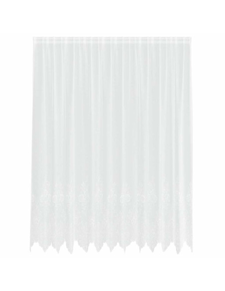 Tenda in Pizzo con tende Bianco 200 x 300 cm Poliestere