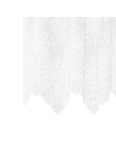 Tenda in Pizzo con tende Bianco 220 x 400 cm Poliestere
