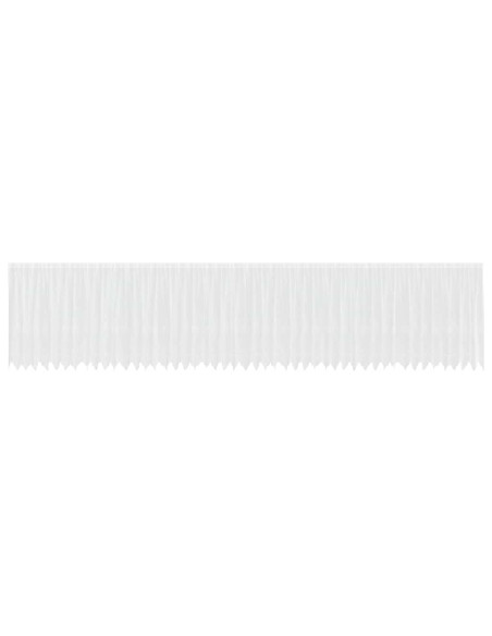 Tende con tende Floreale Bianco 1200 x 180 cm Poliestere