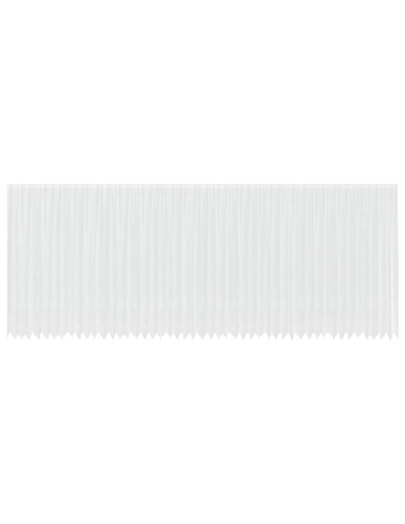Tende con tende Floreale Bianco 1200 x 260 cm Poliestere