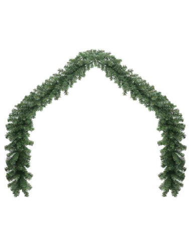 Ghirlanda di Natale 2 pcs Verde 20 m PVC