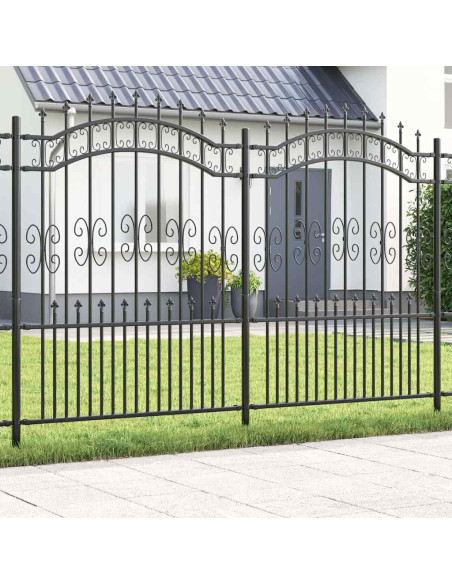 Recinzione da giardino Grigio 190 cm